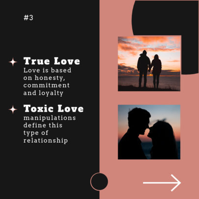 Instagram Post Design Maker for a Carousel Featuring Relationship Tips