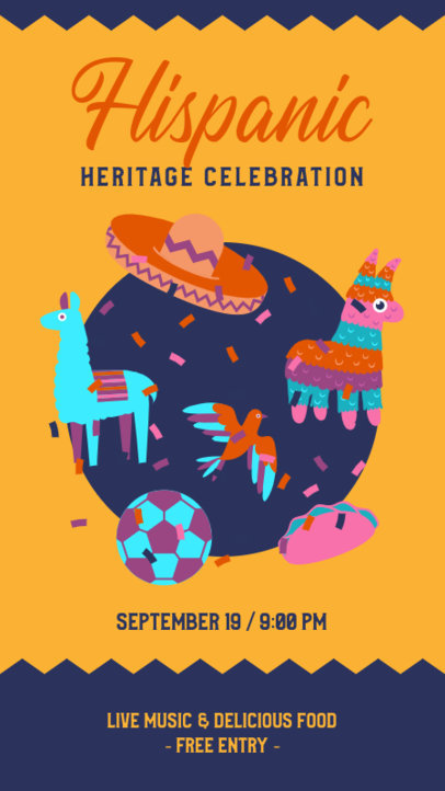 Instagram Story Maker for a Hispanic Heritage Month Celebration