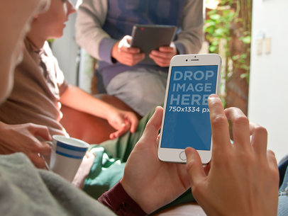 White iPhone 6 At Friends Meeting