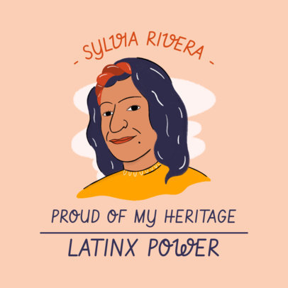 Instagram Post Maker with Emblematic Hispanic Heritage Month Characters