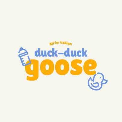 Logo Maker for Baby Products Brands Featuring Cute Doodles