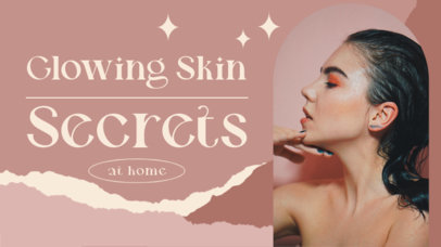 YouTube Thumbnail Design Maker Featuring a Skincare Theme 