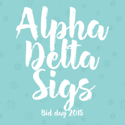 Sorority T-Shirt Template