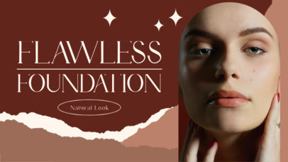 YouTube Thumbnail Design Maker Featuring a Makeup Theme