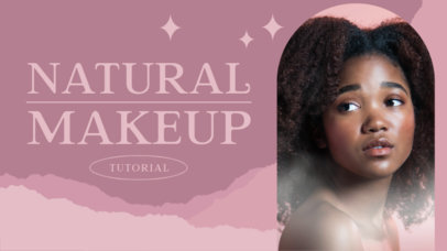 YouTube Thumbnail Design Template for Makeup Tutorials