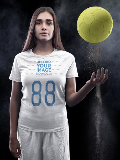 Custom Soccer Jerseys - Pretty Girl with Attitude