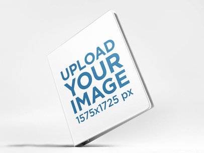 Mockup of a Binder About to Float a15334