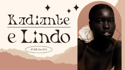 Beauty-Themed YouTube Thumbnail Design Generator for a Skincare Routine