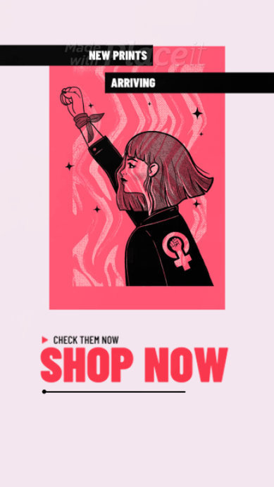 Instagram Story Video Template for a Customizable Prints Store Ad