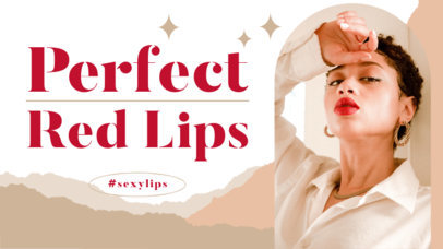 YouTube Thumbnail Template for a Beauty & Skincare Themed Channel 