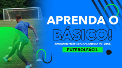 YouTube Thumbnail Template With a Soccer Theme