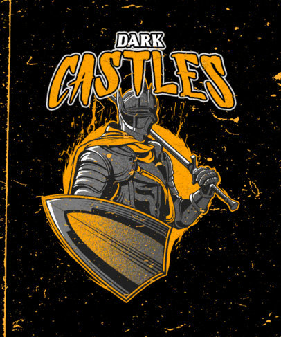 Heavy Metal-Aesthetic T-Shirt Design Creator with a Castlevania-Inspired Graphic 4499f