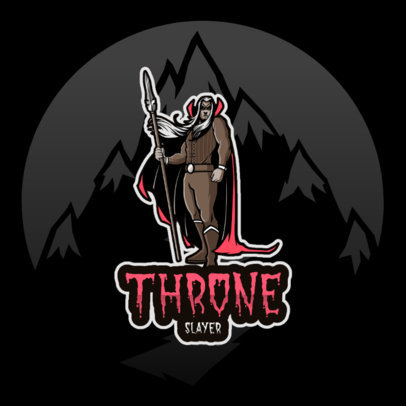 Logo Generator for Gamers With a Powerful Character Graphic 4492g