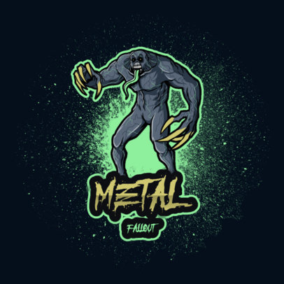 Metal-Inspired Logo Maker With a Monster Clipart