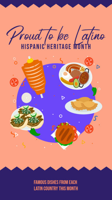 Placeit - Instagram Story Maker for a Hispanic Heritage Month Food Festival