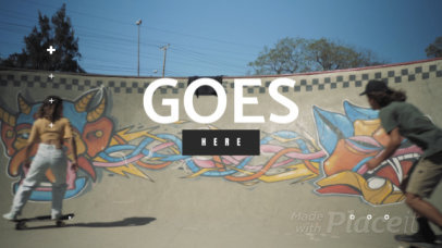 Slideshow Video Maker Featuring a Skateboarding Theme 3344-el1