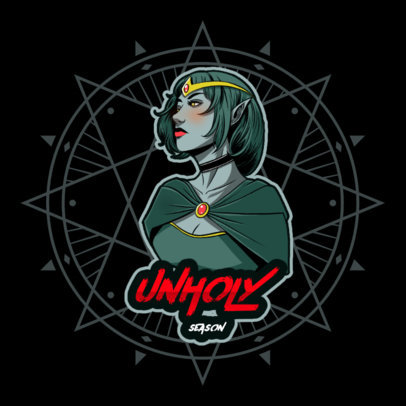 Gaming Logo Maker in Reference to Zelda With a Heavy Metal Aesthetic 4492i