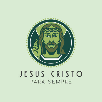 Logo Template for Catholic Churches Featuring Holy Imagery