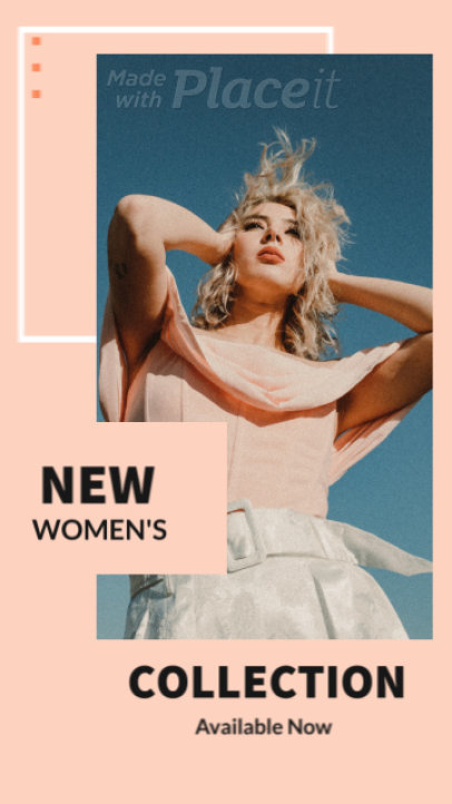 Instagram Story Video Creator to Announce a Fashion Brand's New Collection