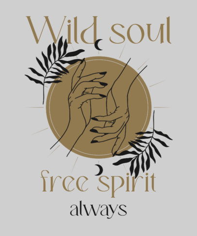 Illustrated T-Shirt Design Generator Featuring a Boho Aesthetic