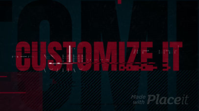 Ominous Slideshow Video Maker with Glitching Effects