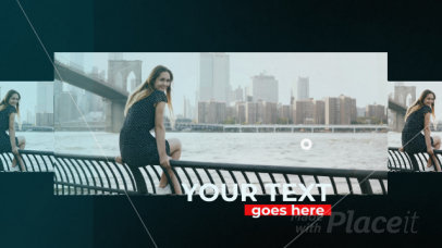 Slideshow Video Creator Featuring a Logo Reveal and Glitch Effects 