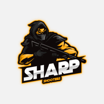 Logo Generator for Gamers With a Sniper Clipart
