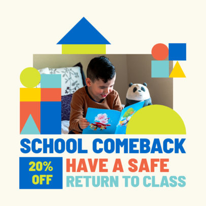 Back-to-School-Themed Instagram Post Design Creator With Pictures