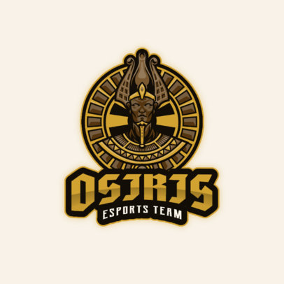 Logo Generator for a Gaming Team Featuring an Egyptian God