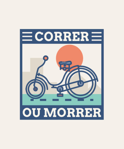 Illustrated T-Shirt Design Generator Featuring a Bike Icon