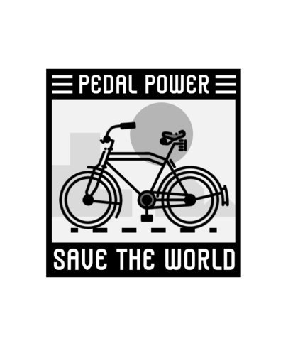 T-Shirt Design Generator for Recreational Bikers with a Simple Icon