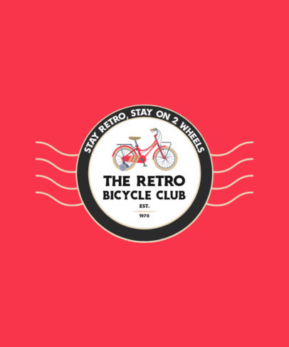 T-Shirt Design Generator for a Retro Bicycle Club