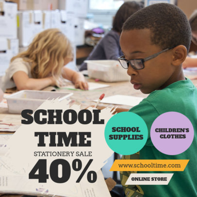 Instagram Post Design Maker With a Big Discount for Back-to-School