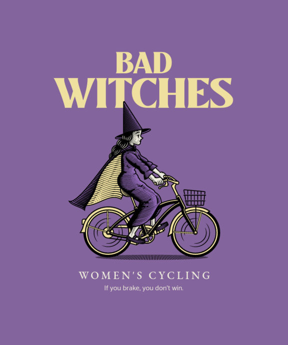 Placeit - Illustrated T-Shirt Design Template Featuring a Witch on a ...