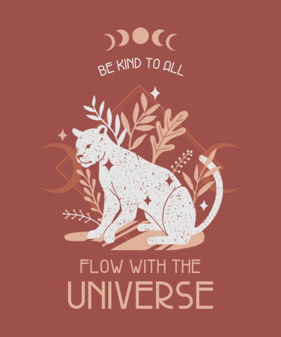 Placeit - Esoteric T-Shirt Design Generator With a Quote and a Big Cat ...