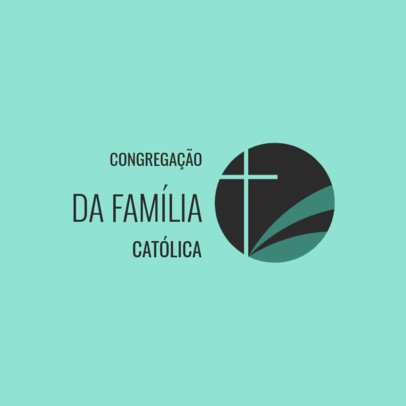 Catholic Church Logo Maker with a Circular Graphic