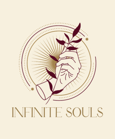 Esoteric T-Shirt Design Creator With a Minimal Illustration of a Hand