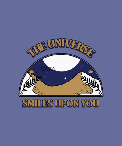 T-Shirt Design Generator Featuring a Mystical Quote and a Boho Style