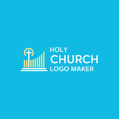 Christian Church Logo Creator with a Minimalist Cross Icon