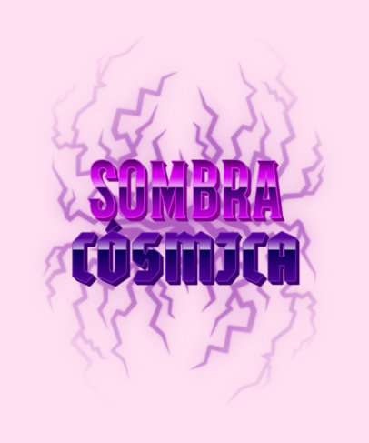 T-Shirt Design Generator Featuring Thunders and Text