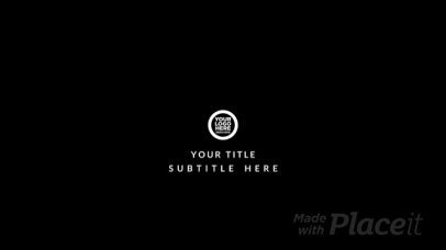 Intro Video Maker With a Minimal Style and Simple Animations 