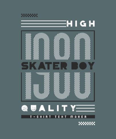 T-Shirt Design Creator Featuring Chaotic Text 