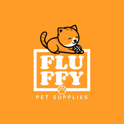 Pet Supplies Logo Maker with Cute Animal Graphics