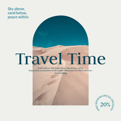 Classy Instagram Post Maker with a Traveling Theme