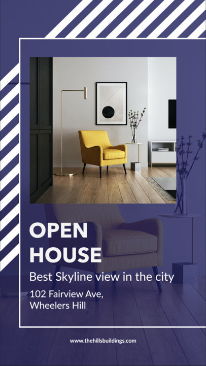 Instagram Story Maker for an Open House Announcement 3906
