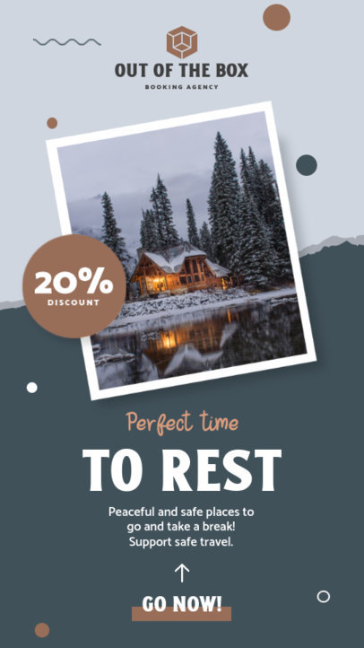 Instagram Story Generator Featuring a Limited Time Discount for Travelers