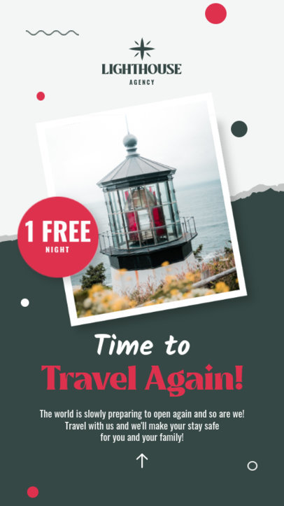 Instagram Story Maker for a Travel Agency with a Free Night Offer