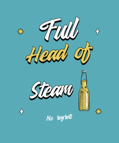 T-Shirt Design Generator with a Beer Bottle Graphic