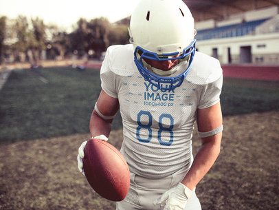 Custom Football Jerseys - Man Walking Into the Field
