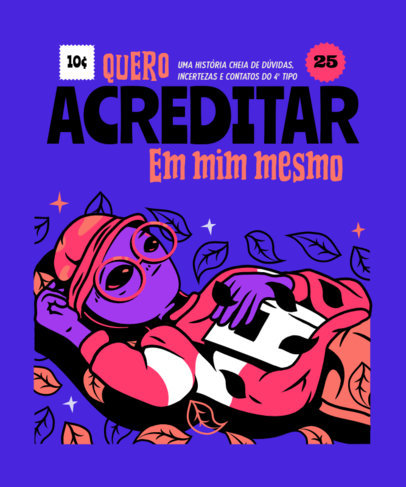 T-Shirt Design Maker Featuring an Existentialist Alien 3902e